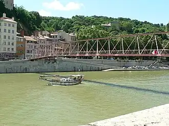 Passerelle de l'Homme de la Roche en 2008.