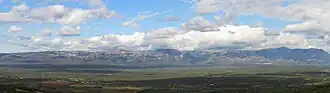 Vue du massif d'Els Ports depuis l'ouest.