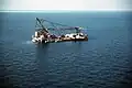 La barge Hercules et les PB Mark III en 1988.