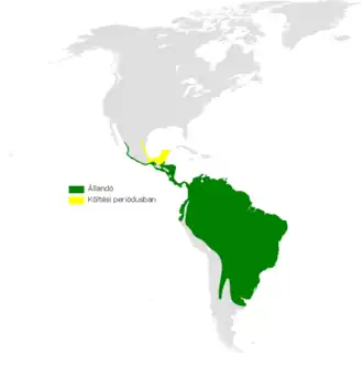 Description de l'image Progne chalybea distribution map.png.