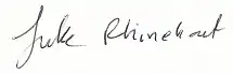 Signature de Luke Rhinehart