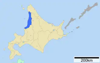 Localisation de Sous-préfecture de Rumoi