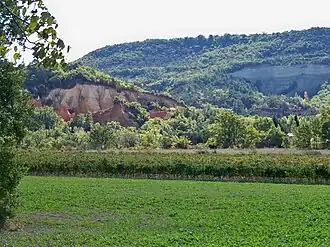 Ocres et vignes à Rustrel