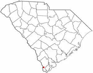 Localisation de Hardeeville