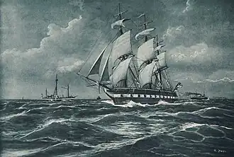 illustration de SMS Niobe (1861)