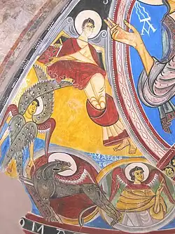Détail de Saint Marc au lion (copie de l'église de Taüll).