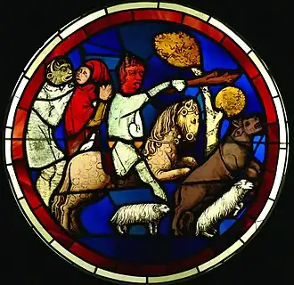Vitrail de la Sainte Chapelle.
