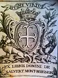 Ex-libris aux armes de la famille