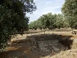 Vestiges d'habitations romaines.