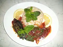 Sheikh mahshi servi avec du riz.