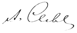 signature d'Alfred Clebsch