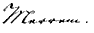 signature de Blasius Merrem