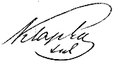 signature de György Klapka