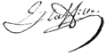 Signature de Jacques Laffitte