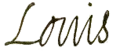 Signature de Louis XIII