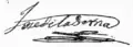 Signature de José de la Serna