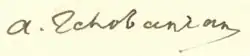signature d'Archag Tchobanian
