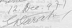 signature de Choucri Cardahi