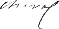 signature de Ferdinand Cheval