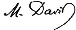 signature de Maxime David (philosophe)