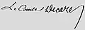 Signature de Élie Decazes