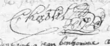 Signature de Jean Chastel