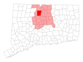 Localisation de Simsbury