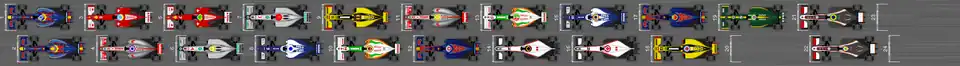 Schéma de la grille de départ du Grand Prix