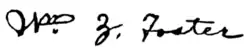 signature de William Z. Foster