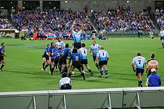 Touche Bulls-Western Force, en Super 14 2006.