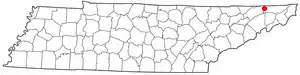 Localisation de Kingsport