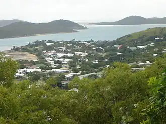 Vue aérienne de l'île