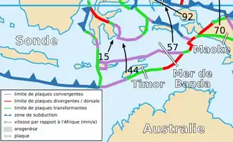 Description de l'image Timor Plate map-fr.png.