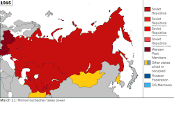 Dislocation de l'URSS (1990-1991).