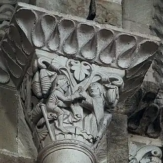 Hérode et Hérodiade : Hérodiade demande la tête de saint Jean Baptiste à son époux.