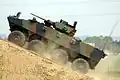 VBCI (Véhicule blindé de combat d'infanterie).
