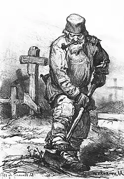 Le Fossoyeur. 1871