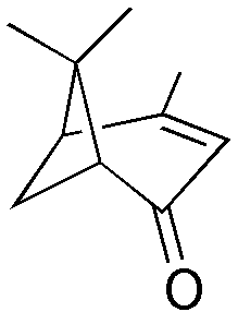 Formule squelettique de la verbénone