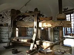 Pressoir du Château de Pommard (XVIIe&nbsp;siècle).