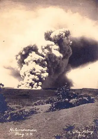 Image illustrative de l’article Éruption du Kīlauea en mai 1924