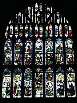 Vitrail de la chapelle de la Vierge.
