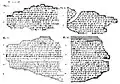 Copie des signes de la Chronique P, relatant les relations entre Babylone et l'Assyrie, par Hugo Winckler[284].