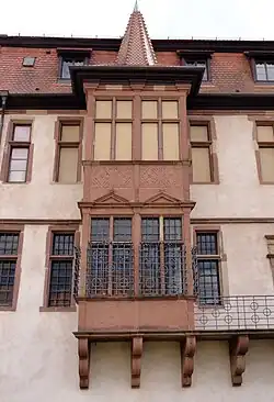Oriel de la façade arrière.