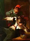 Le singe dentiste (avant 1890)