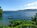 Baignade dans le lac.