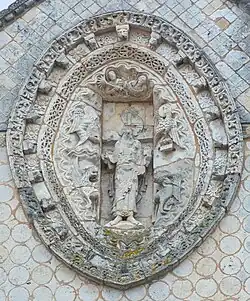 Mandorle avec Christ en gloire. Façade ouest.
