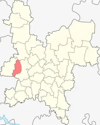 Localisation de Raïon de Svetcha