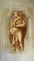 Paolo Farinati, Apollon à la lyre, environ 1590, fresque restaurée en 2016.
