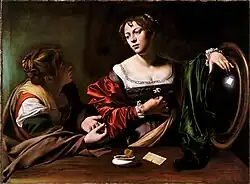 Le Caravage, Marthe et Marie-Madeleine, vers 1598.