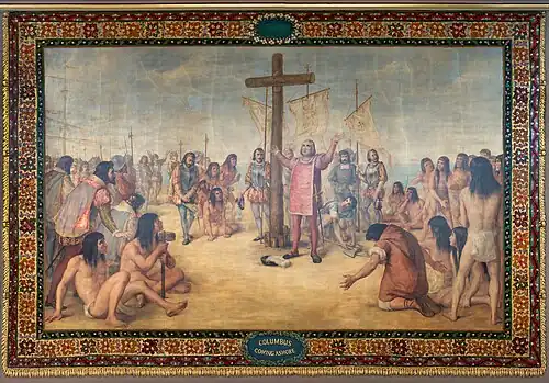 Colomb débarquant.